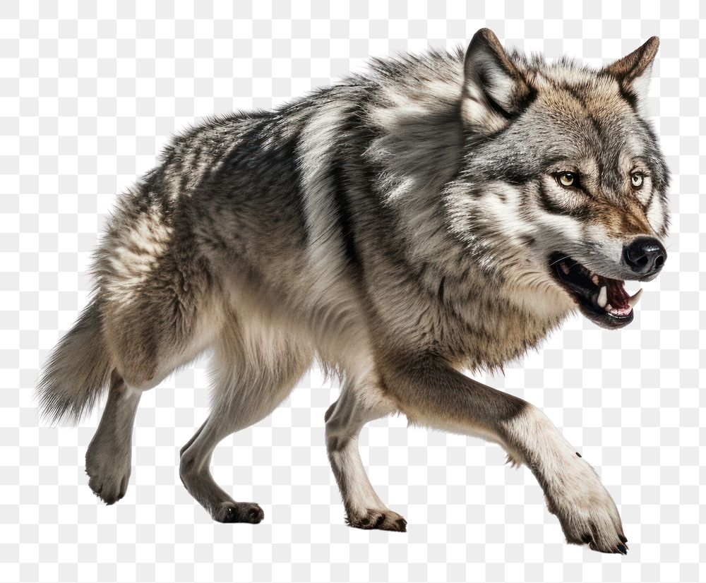 PNG Wolf animal mammal coyote. AI generated Image by rawpixel.