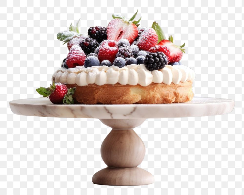 PNG Cake stand dessert pastry berry. AI generated Image by rawpixel.