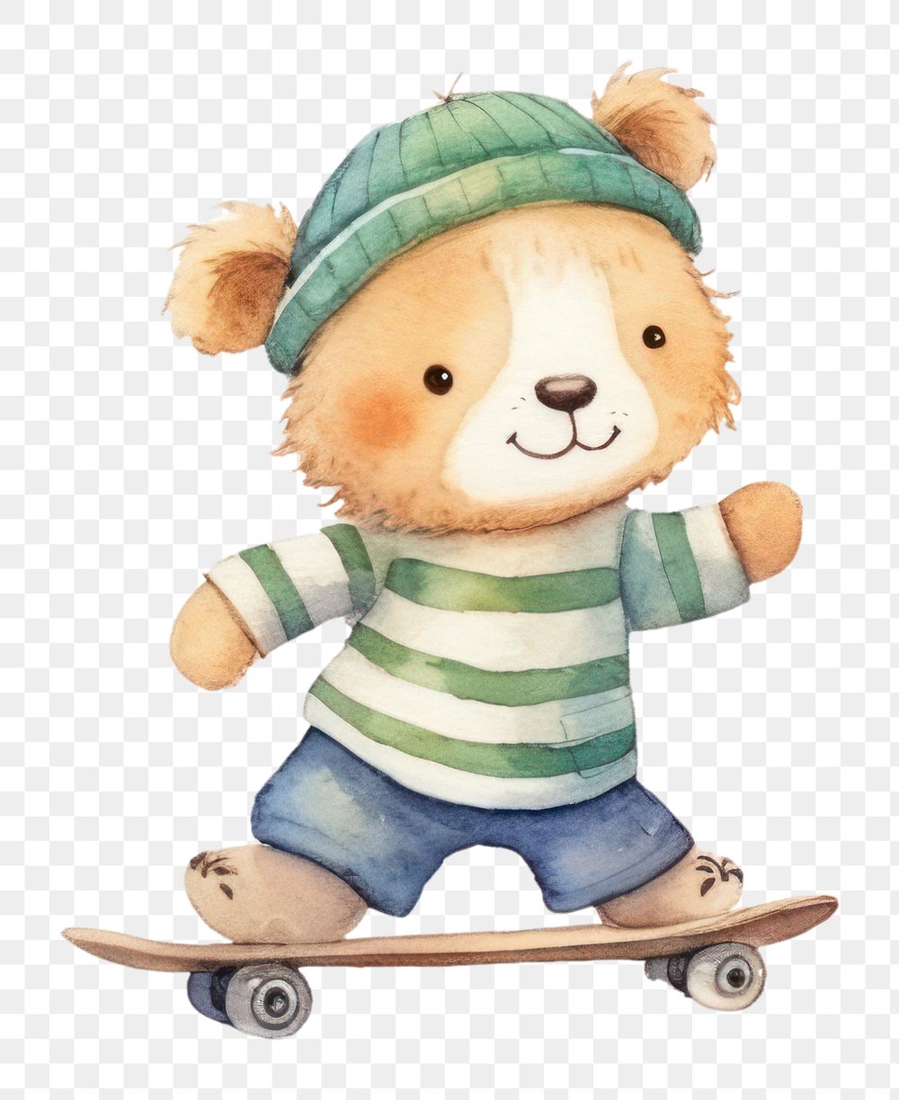 PNG Playing a skateboard smiling cute fun. 