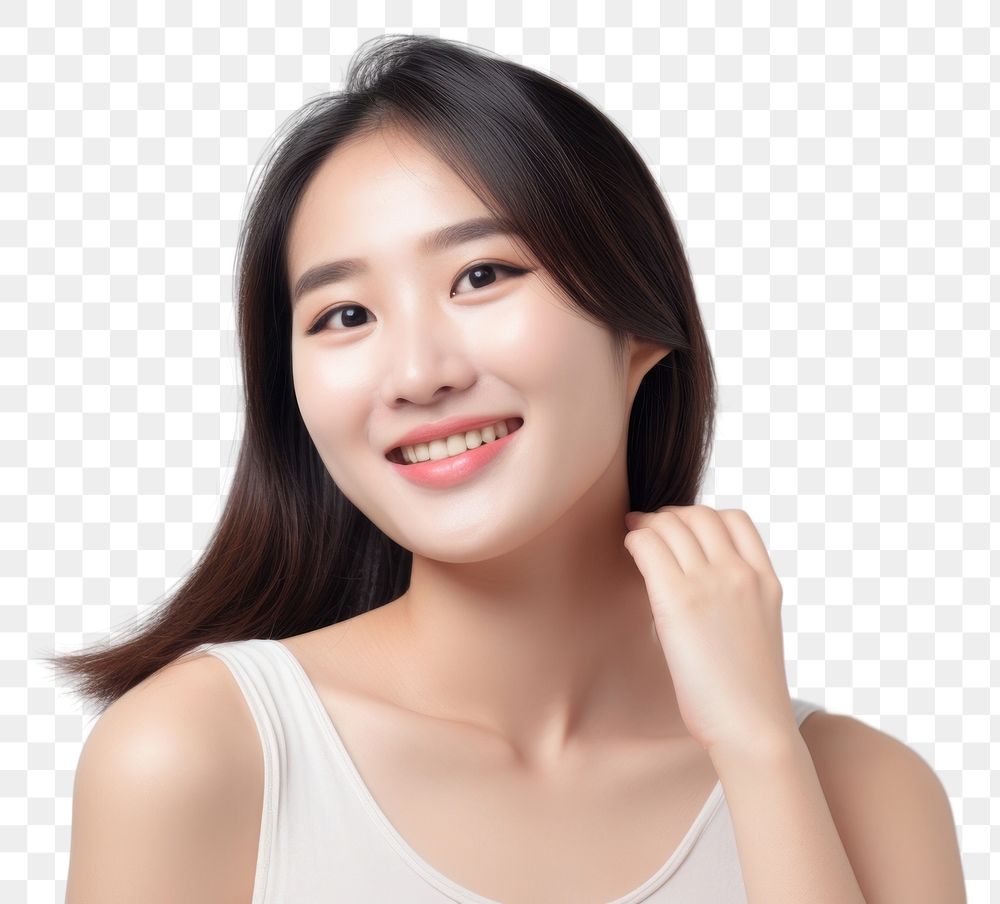 PNG Pretty Asian woman smiling looking adult. AI generated Image by rawpixel.