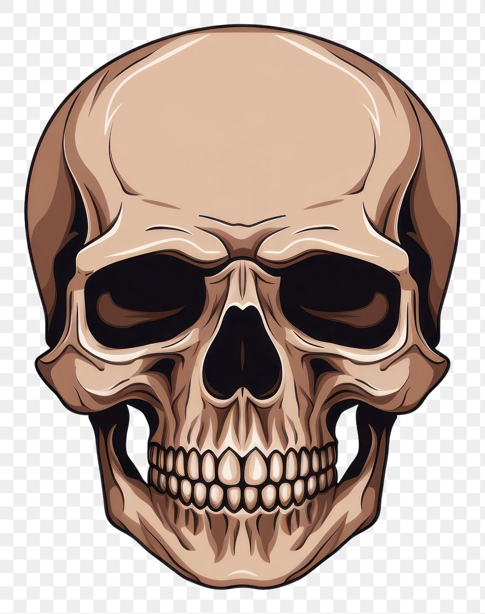 PNG Human skull white background anthropology portrait. 