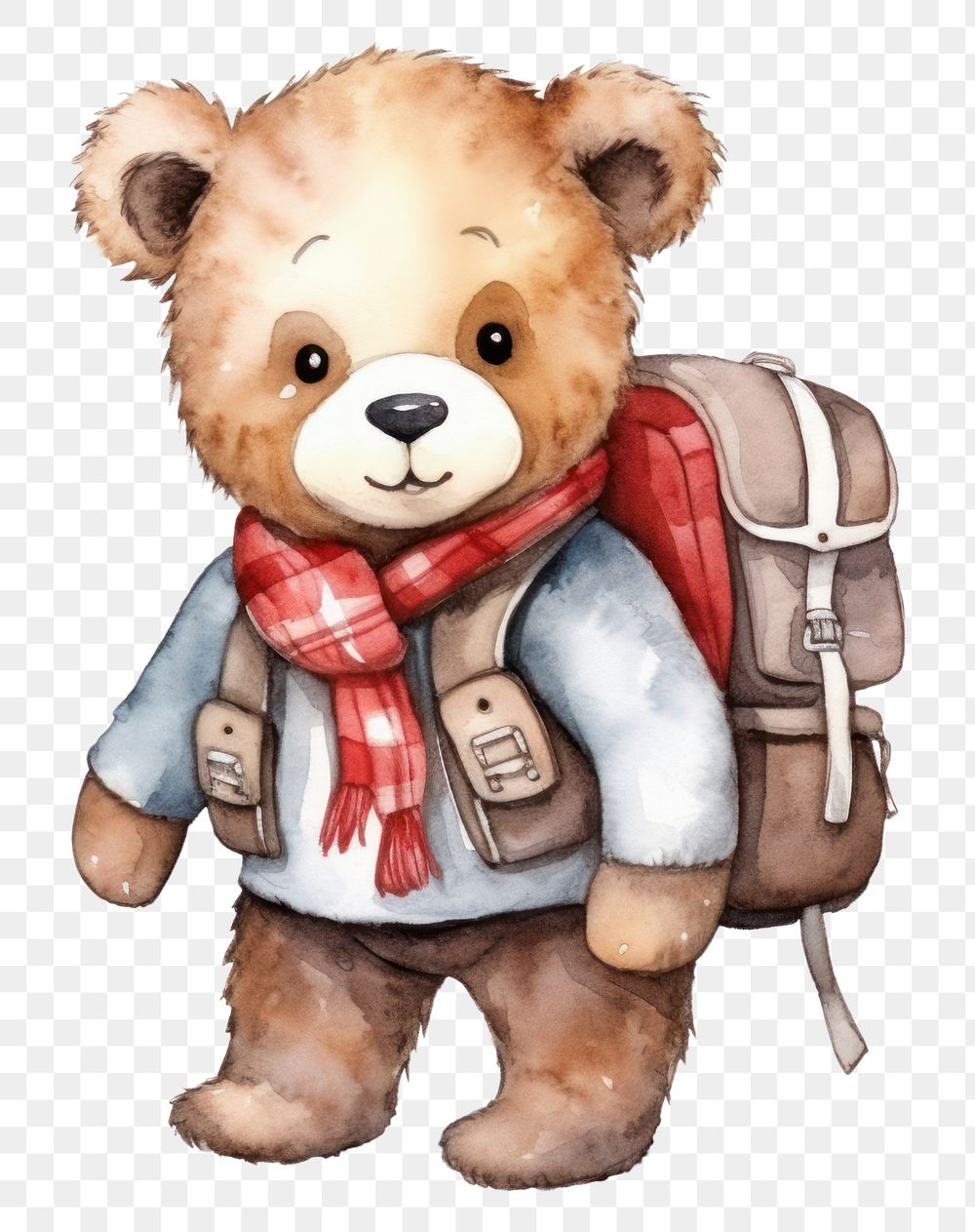 PNG Backpack mammal bear toy. AI generated Image by rawpixel.