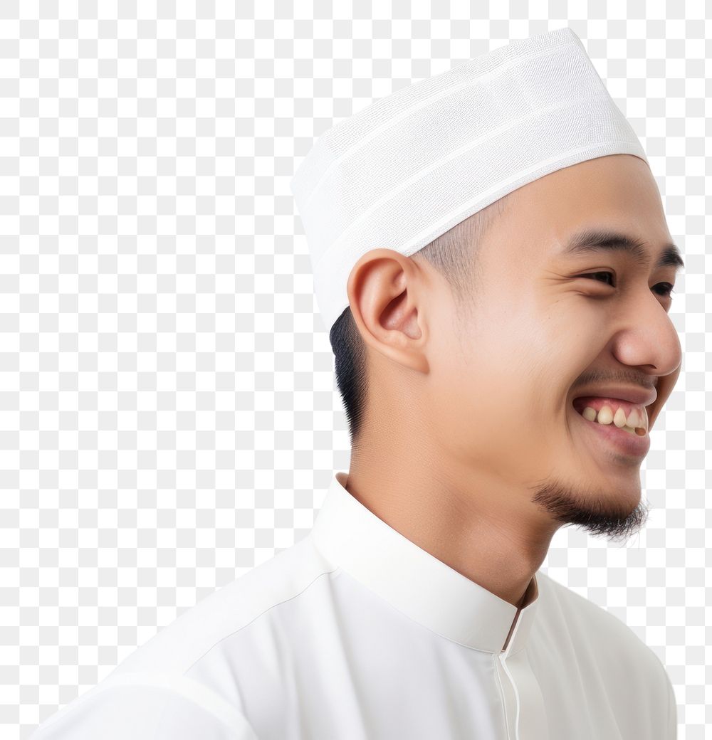 PNG Happy Asian Muslim adult smile happiness. AI generated Image by rawpixel.