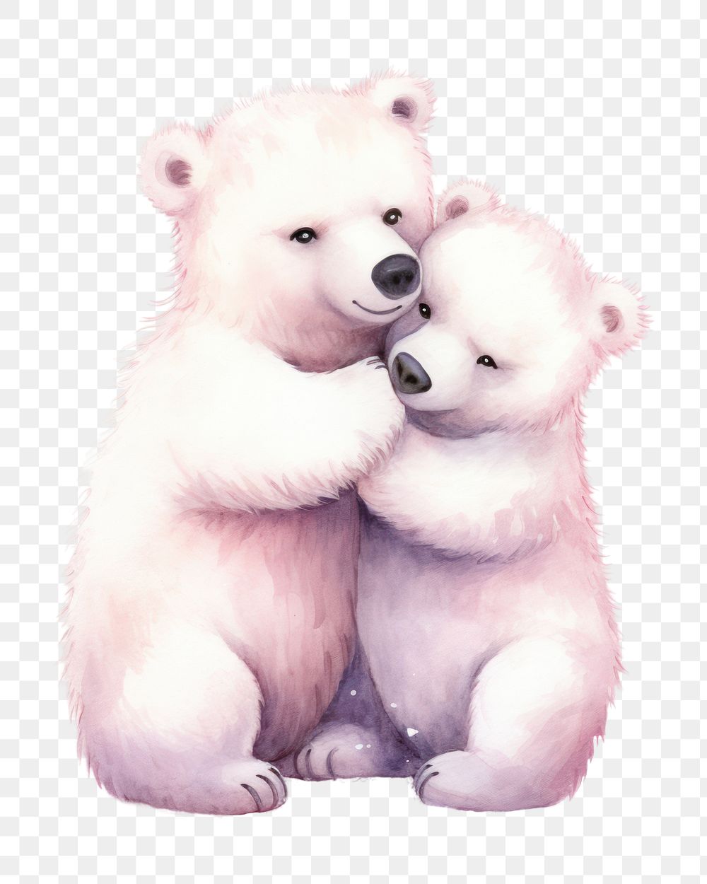 PNG Polar Bear bear mammal animal. AI generated Image by rawpixel.