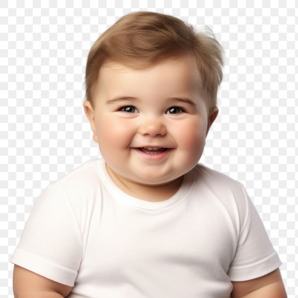 PNG  Little chubby boy portrait smiling smile. AI generated Image by rawpixel.
