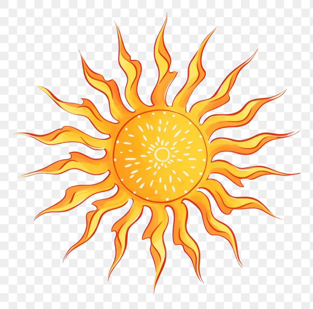PNG Sun pattern white background creativity. AI generated Image by rawpixel.