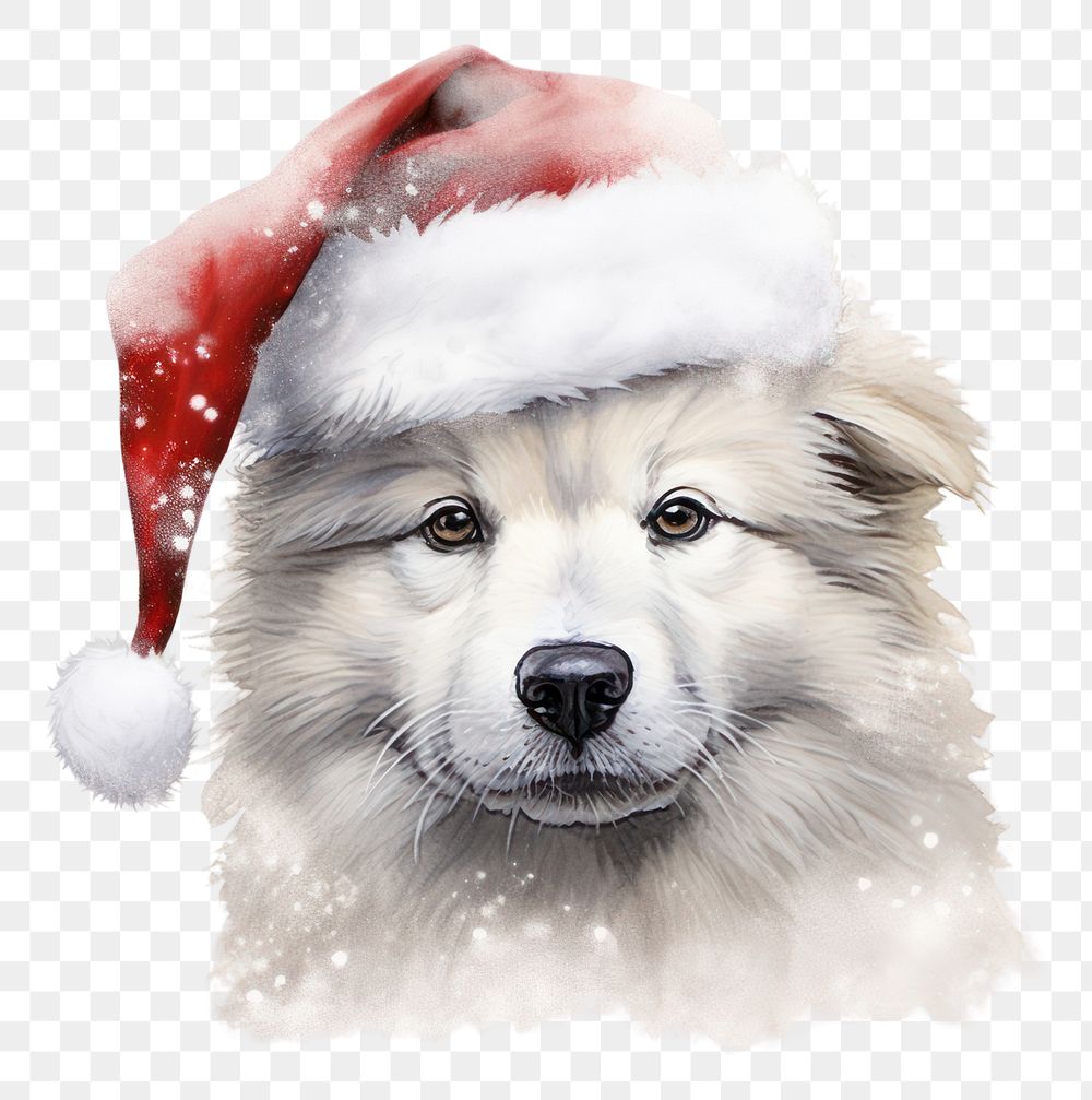PNG Christmas animal image mammal pet dog. AI generated Image by rawpixel.