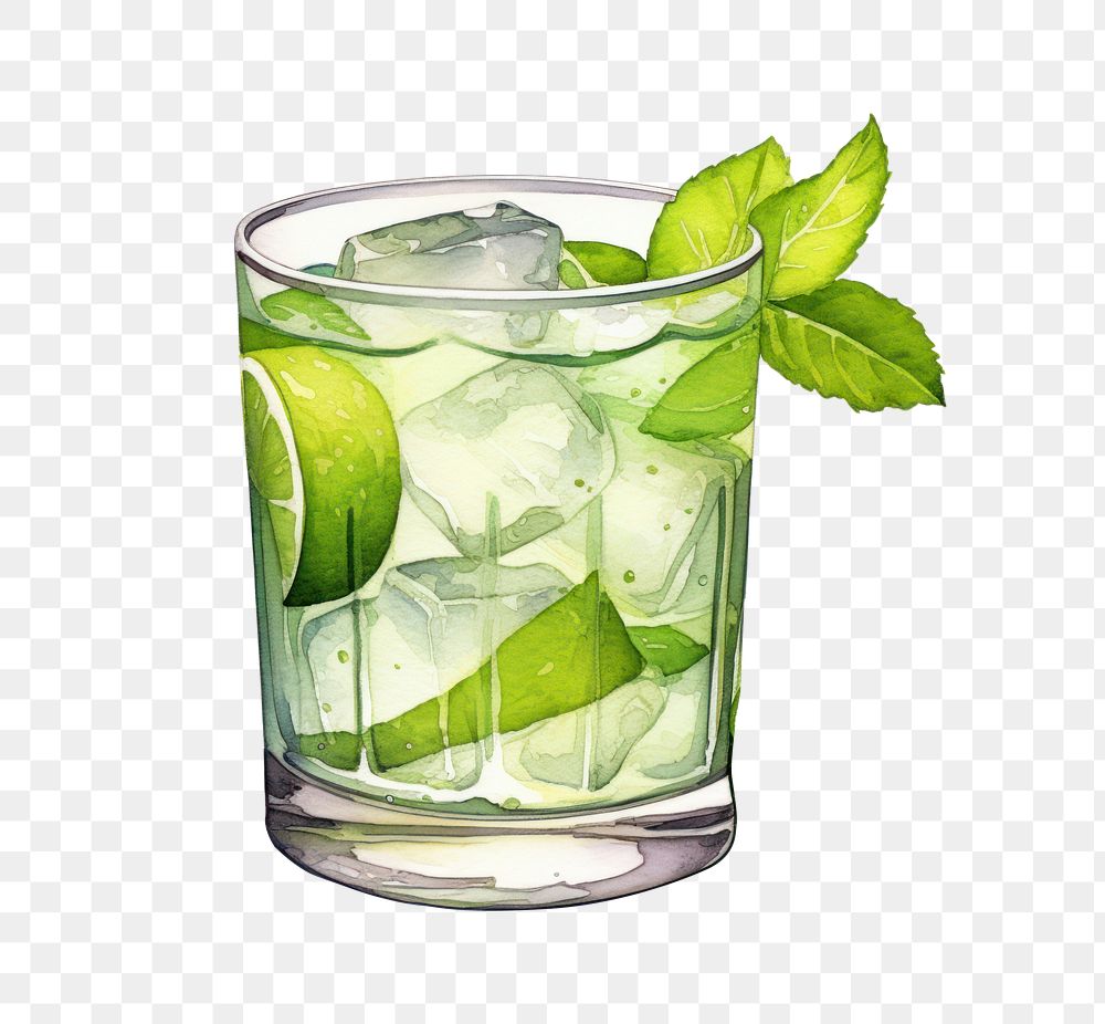 PNG Coctail Caipirinha cocktail mojito drink. AI generated Image by rawpixel.