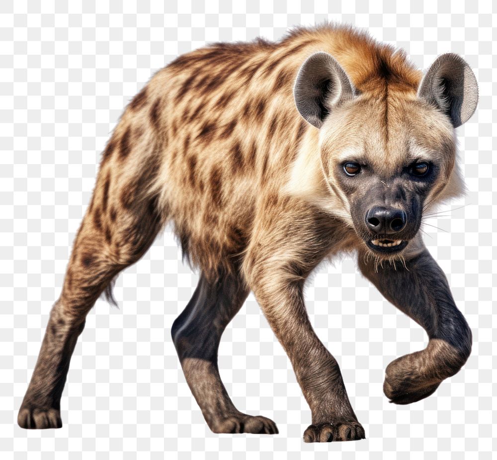 PNG Hyena wildlife mammal animal. AI generated Image by rawpixel.