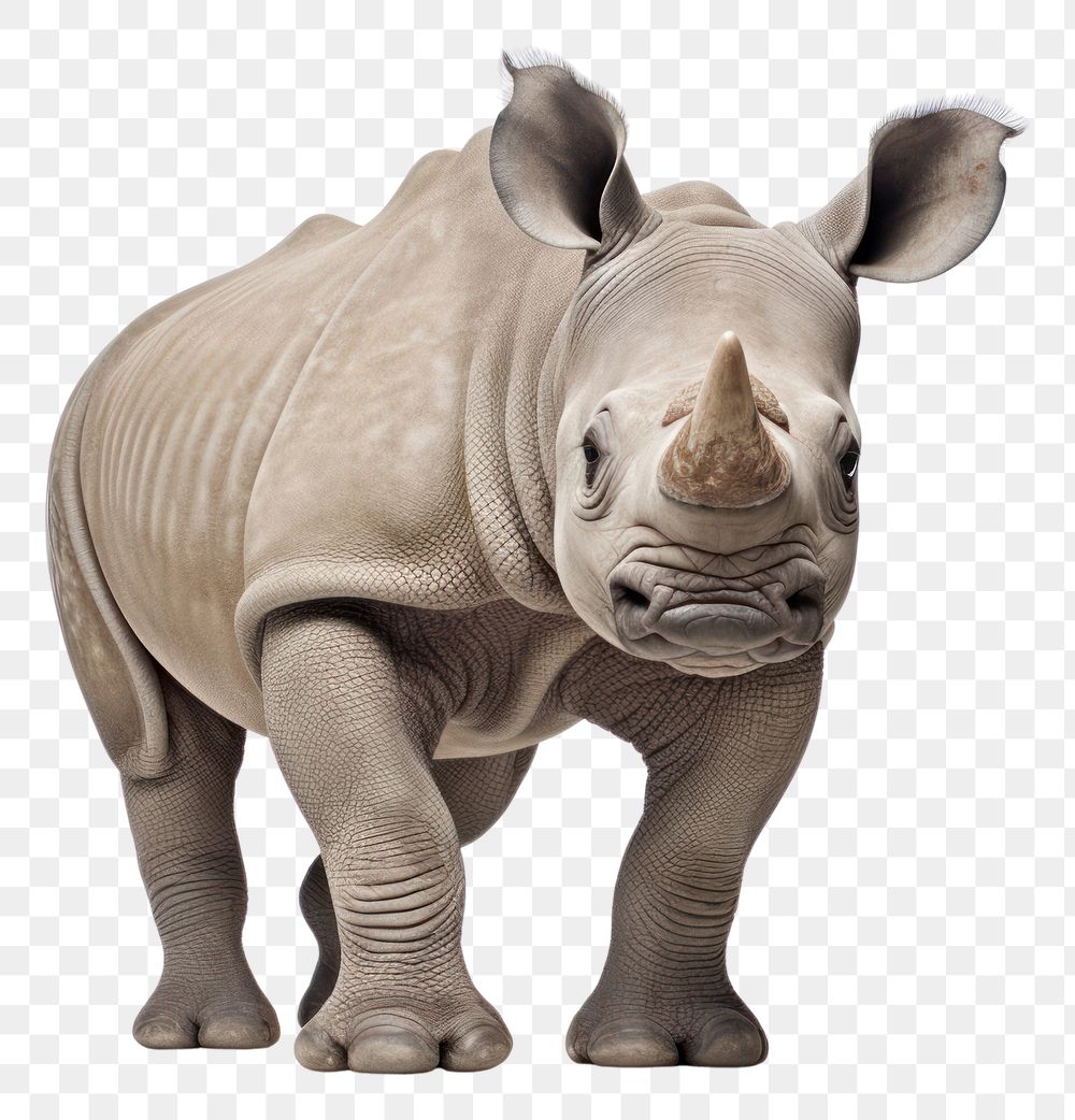 PNG Baby rhinoceros wildlife animal mammal. AI generated Image by rawpixel.