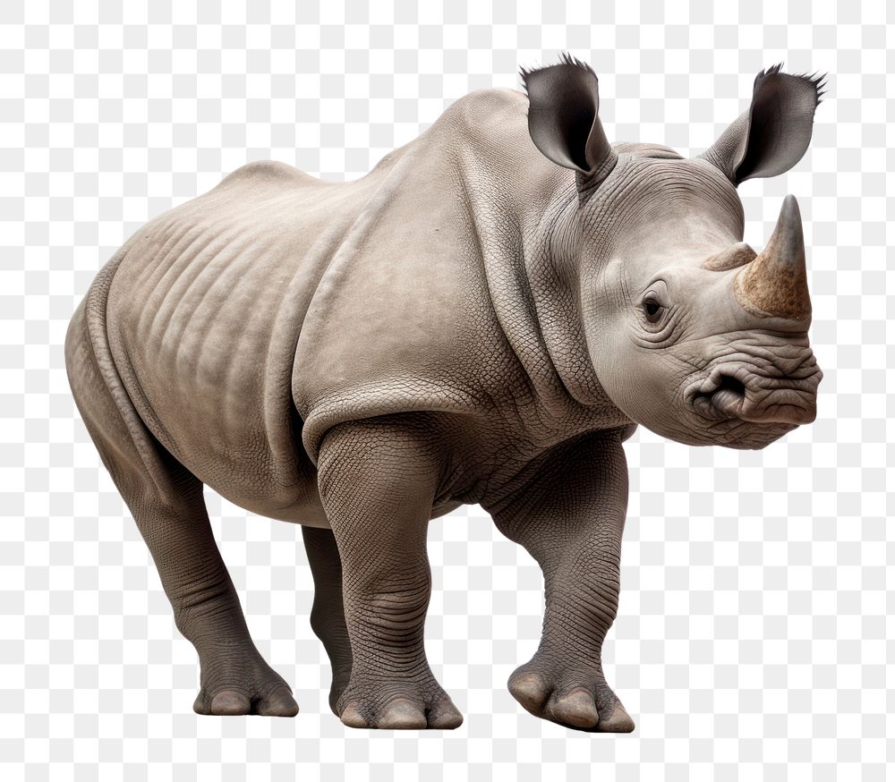 PNG Baby rhinoceros wildlife animal mammal. AI generated Image by rawpixel.