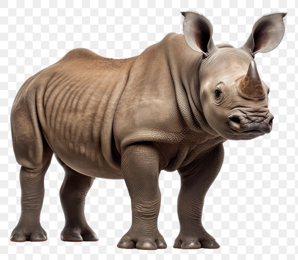 PNG Baby rhinoceros wildlife animal mammal. AI generated Image by rawpixel.