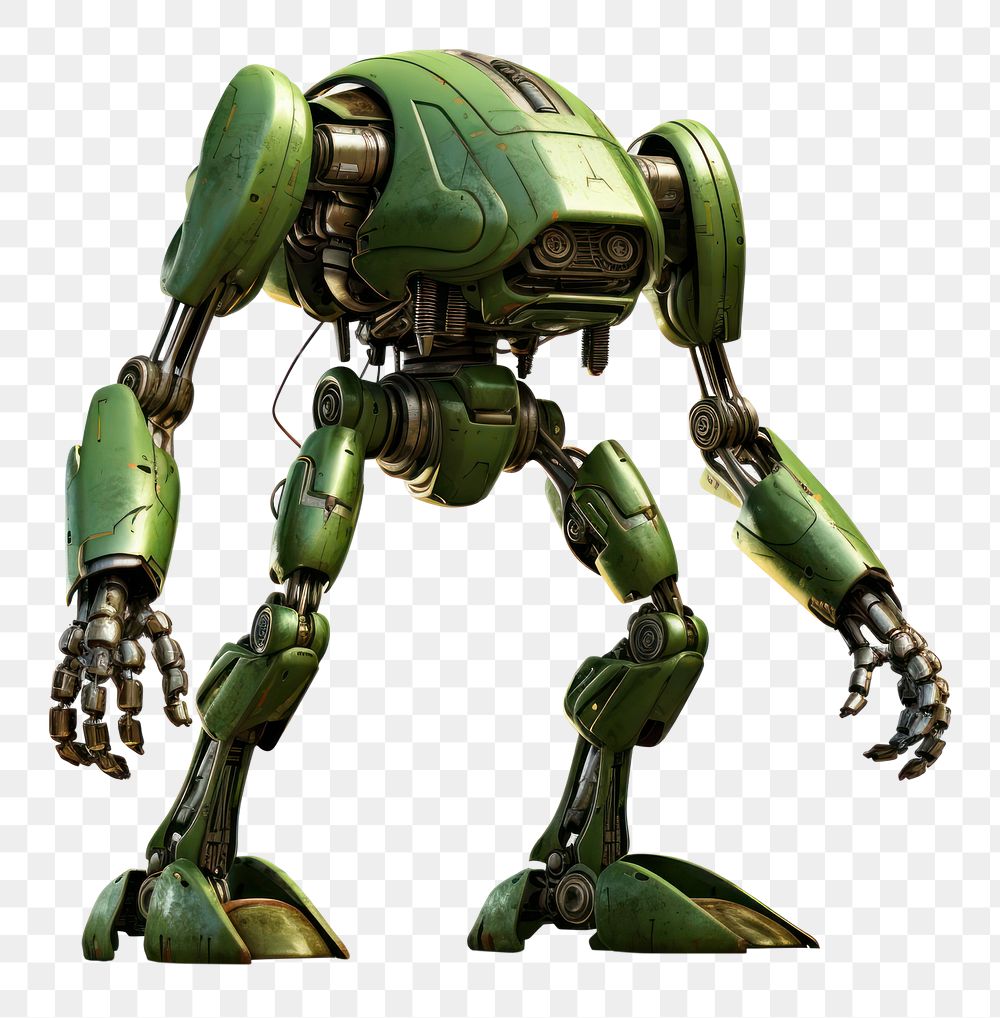 PNG Photo green Robot robot. AI generated Image by rawpixel.