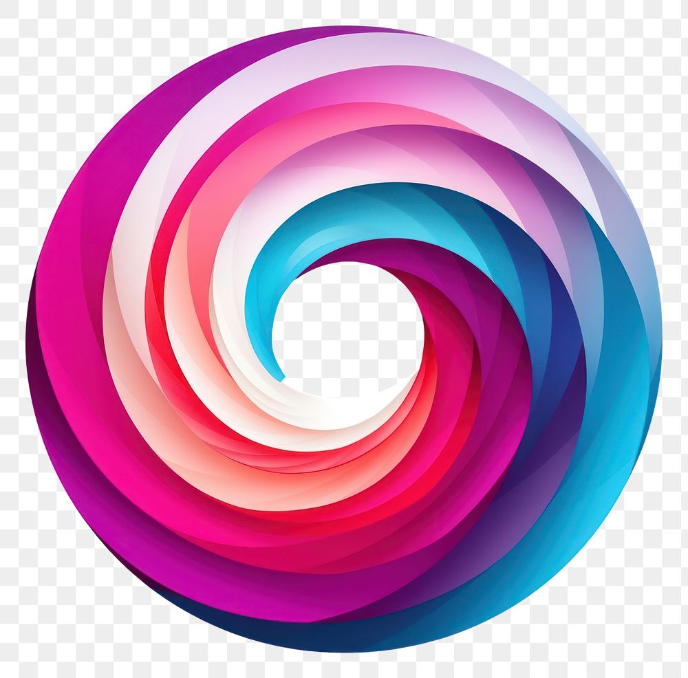PNG Vector circle spiral shape. AI generated Image by rawpixel.