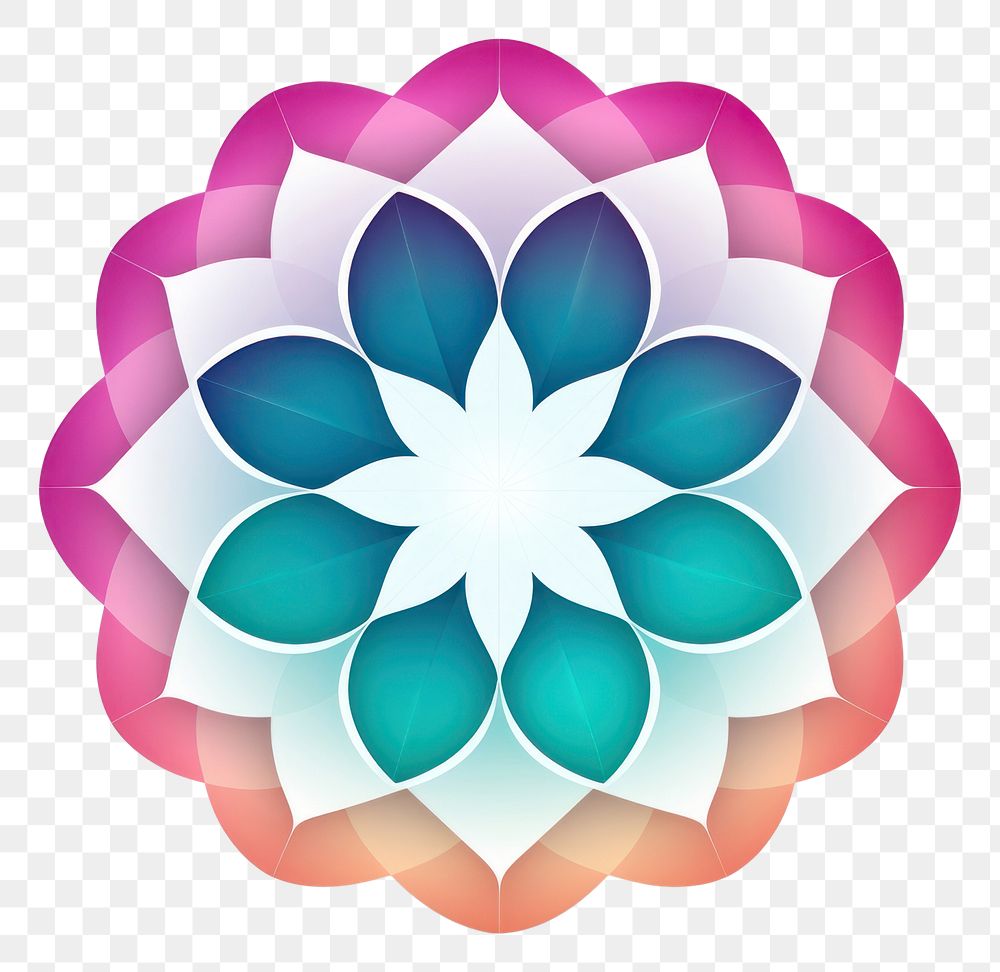 PNG Vector circle flower dahlia. 