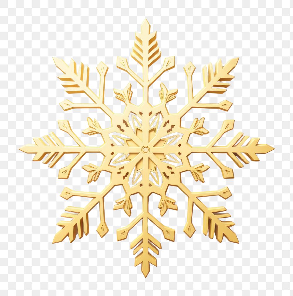 PNG Vintage christmas snow snowflake white
