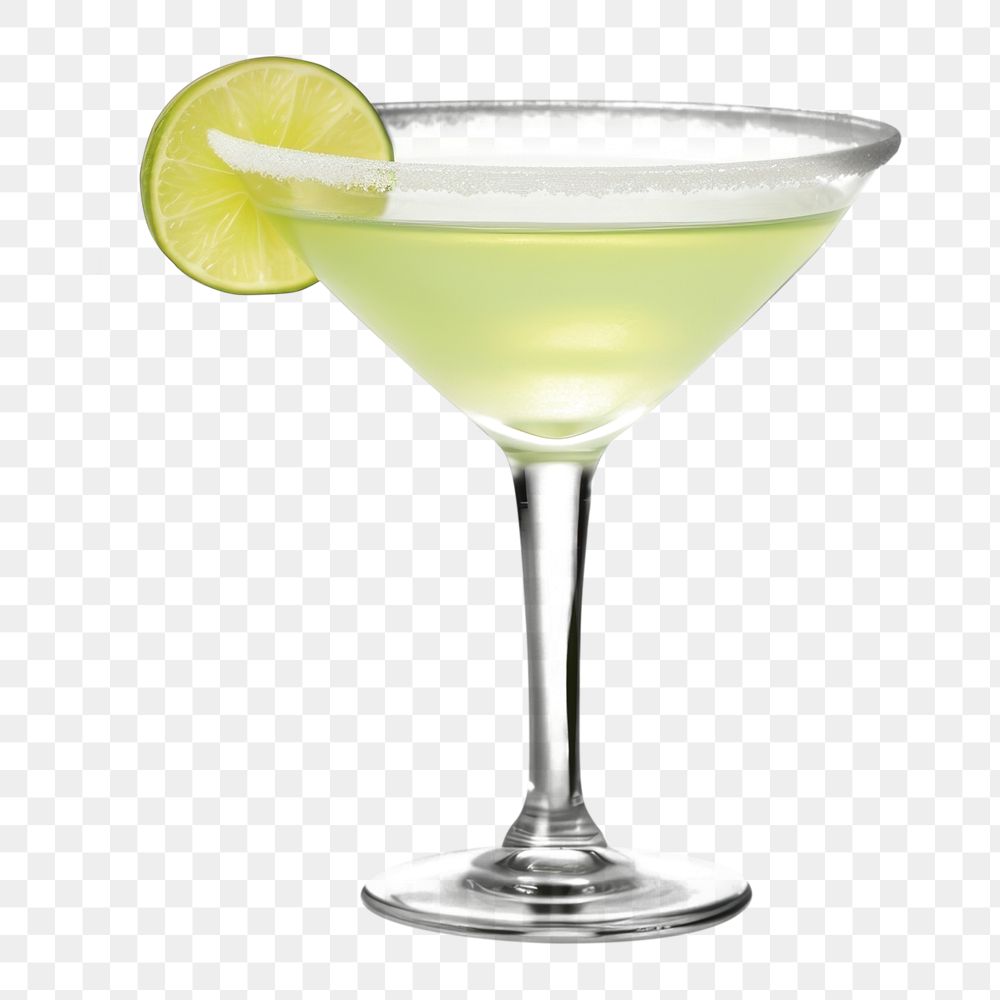 PNG Margarita cocktail martini glass drink. 