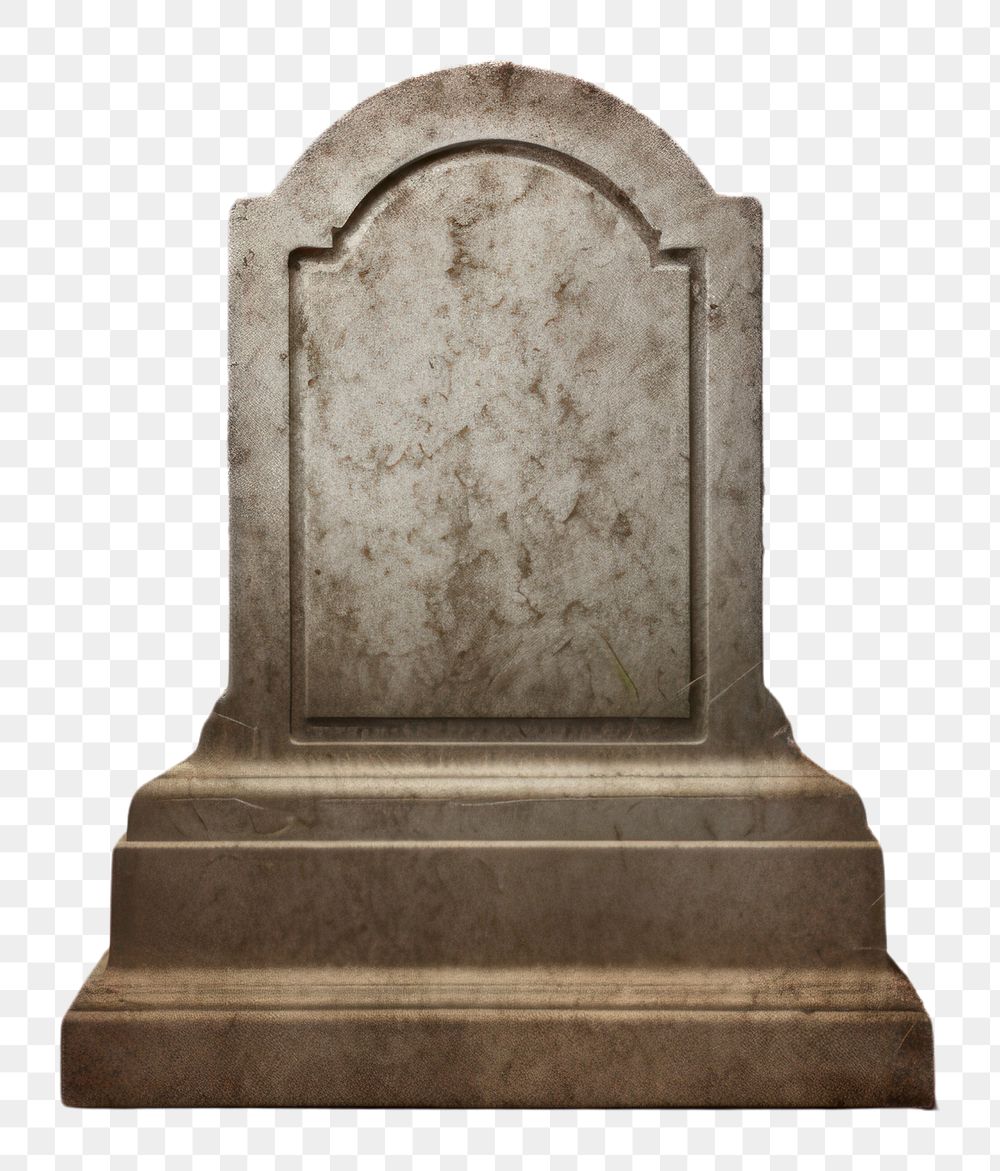 PNG Grave tombstone white background spirituality. AI generated Image by rawpixel.