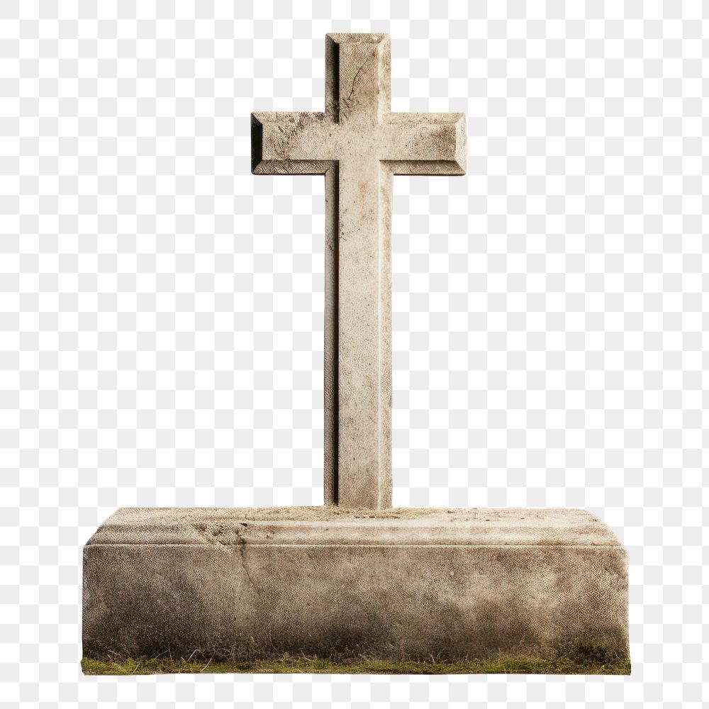 PNG Grave tombstone symbol cross. 