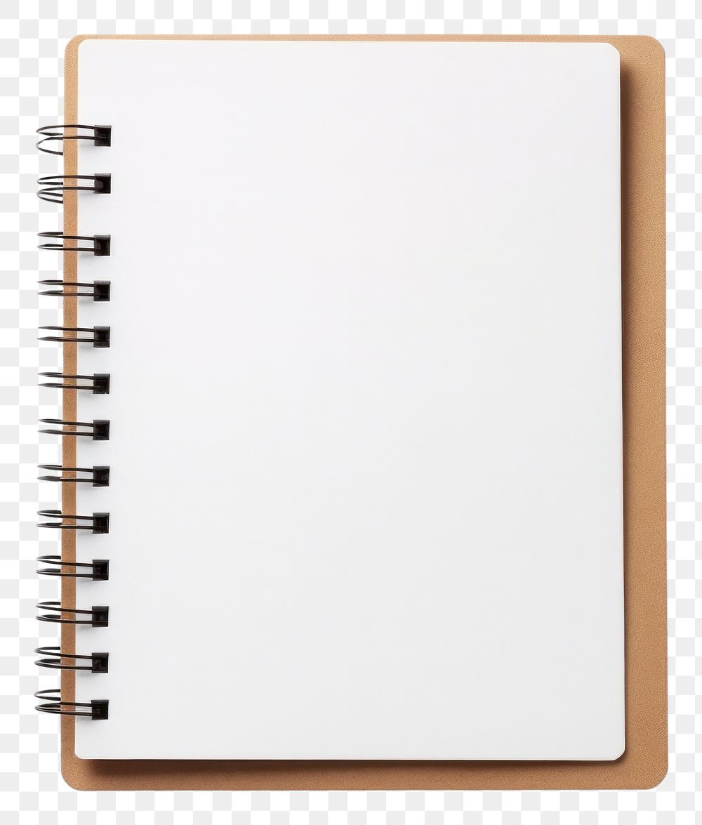 PNG Notebook diary page white background
