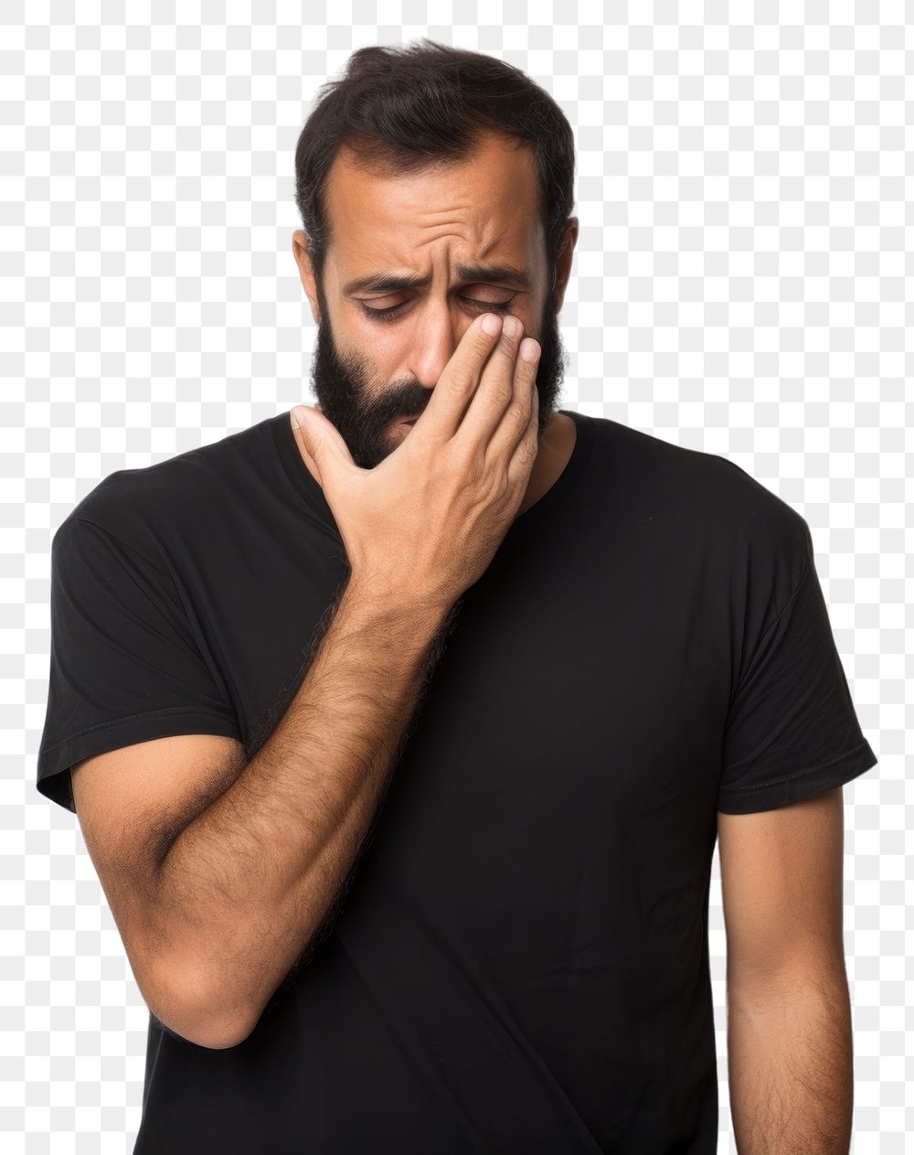 PNG Hispanic man standing t-shirt finger. 