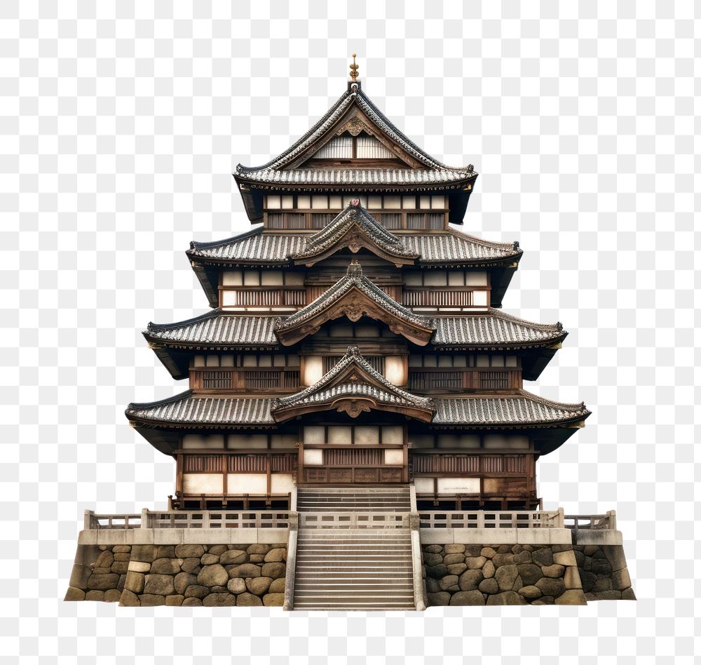 PNG Japanese architecture building pagoda