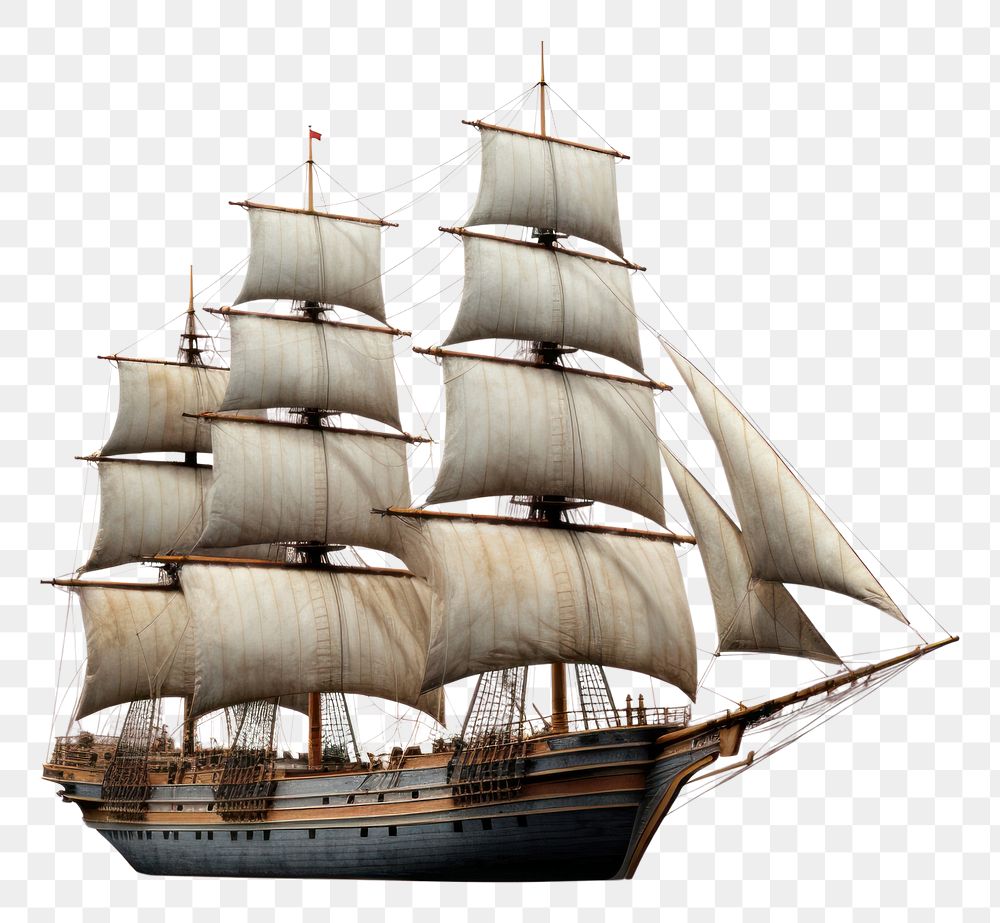PNG  Sailing ship sailboat vehicle
