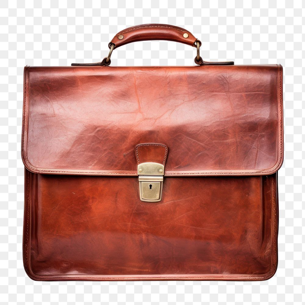 PNG Briefcase briefcase handbag brown. AI generated Image by rawpixel.