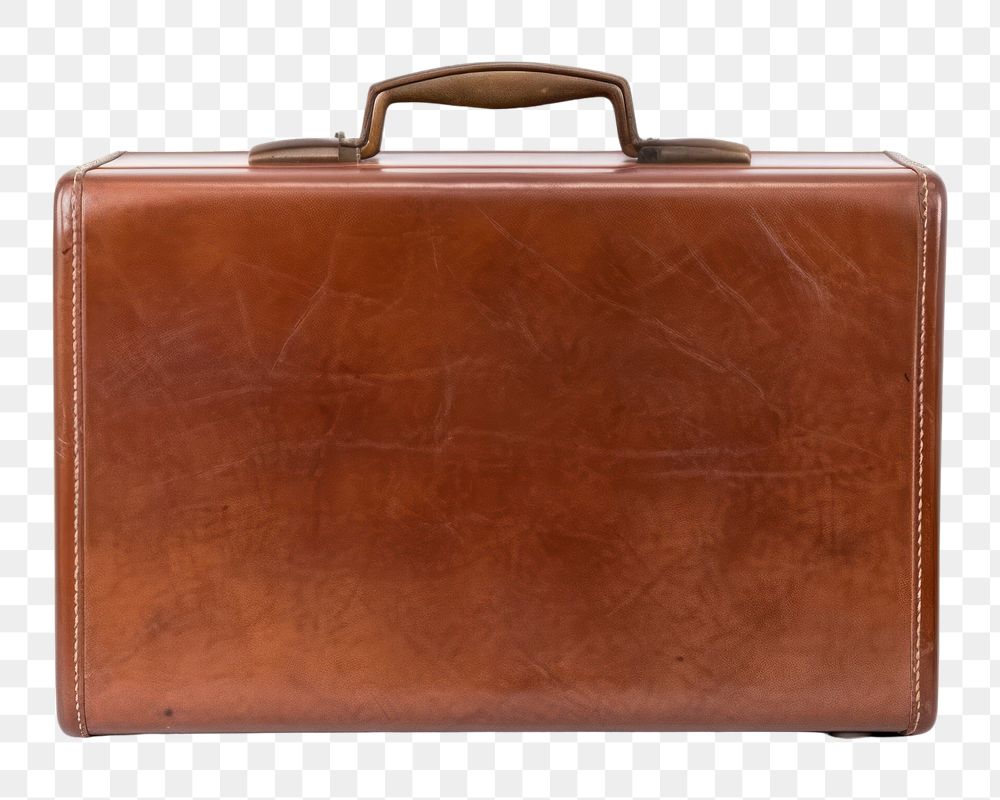 PNG Briefcase briefcase handbag brown. AI generated Image by rawpixel.