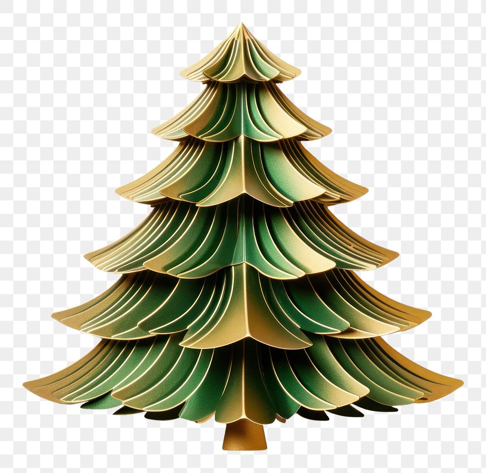 PNG Vintage christmas tree white background christmas tree. AI generated Image by rawpixel.