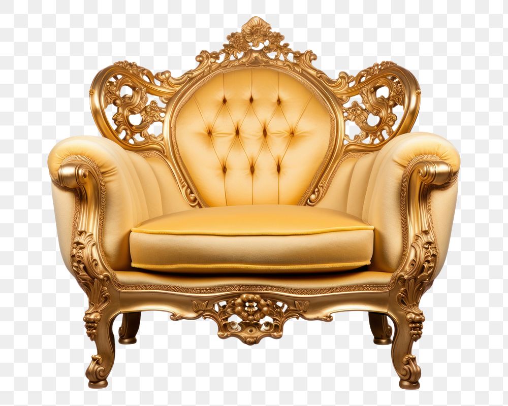 PNG Armchair furniture throne luxury. 