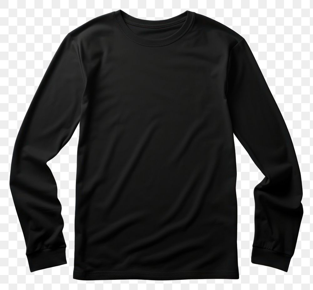 PNG T-shirt sleeve black white background. AI generated Image by rawpixel.