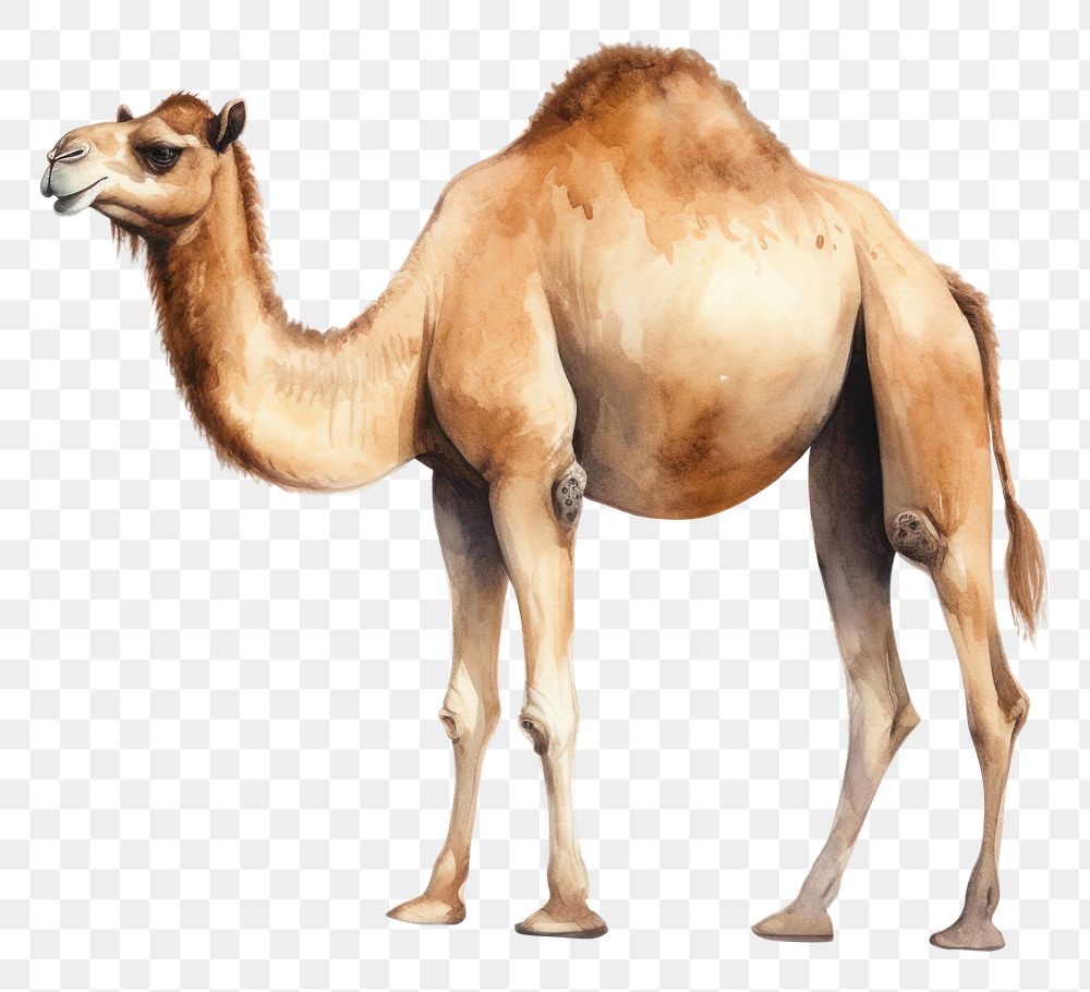 PNG Camel animal mammal standing. AI generated Image by rawpixel.