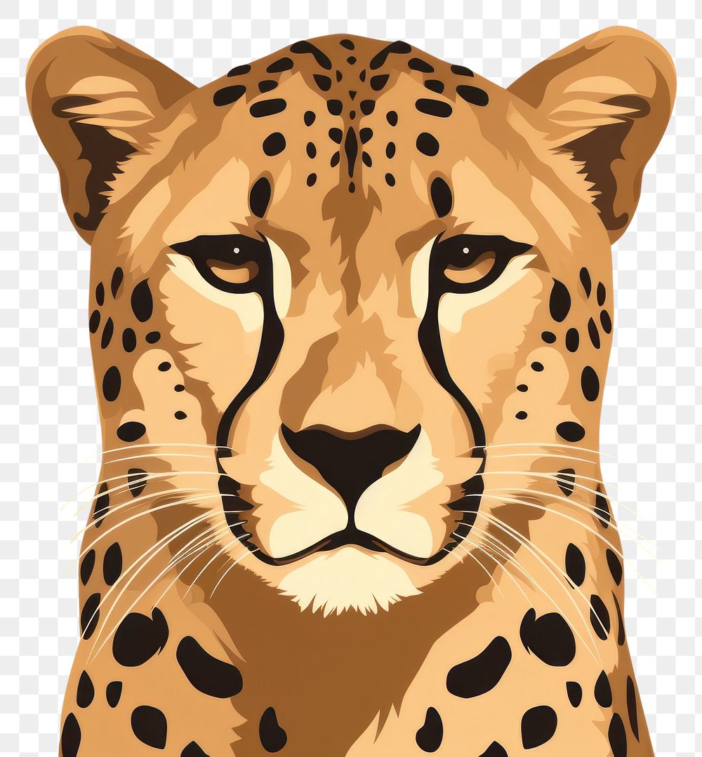 PNG Wildlife animal wildlife portrait cheetah. AI generated Image by rawpixel.