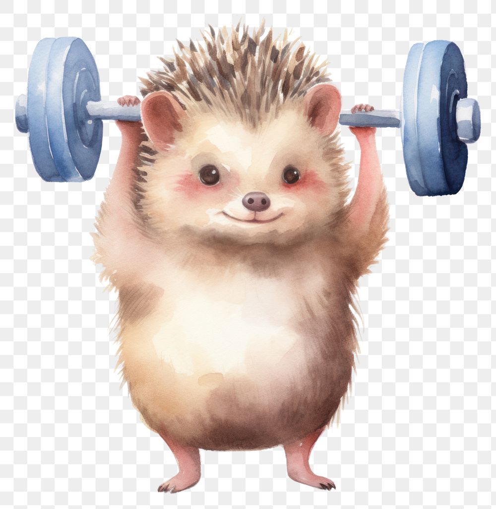 PNG Cute hedgehog character mammal rodent rat. AI generated Image by rawpixel.