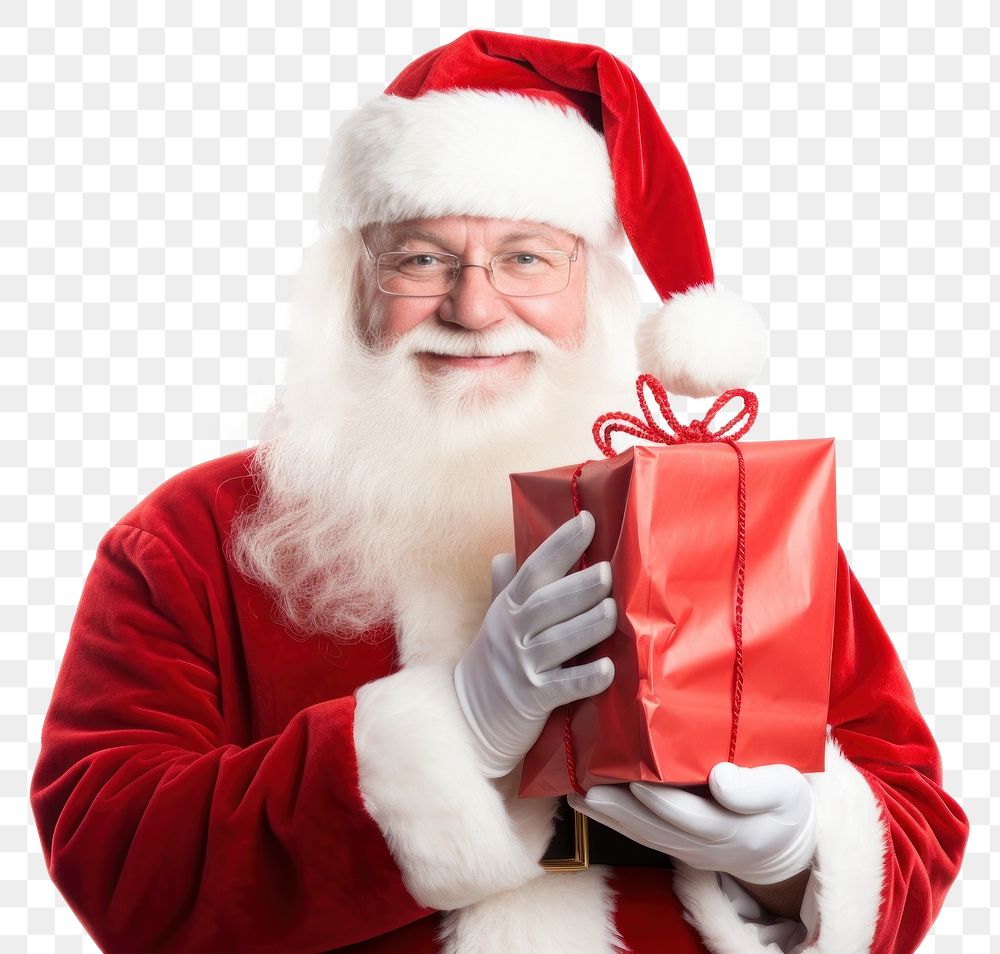 PNG Santa claus christmas adult gift. AI generated Image by rawpixel.