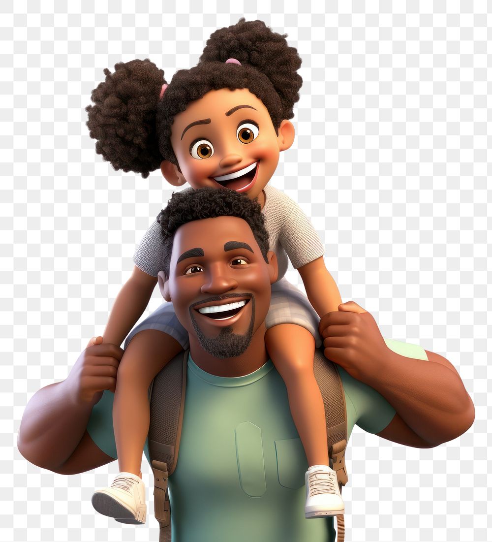 PNG Cartoon father cute white background. AI generated Image by rawpixel.