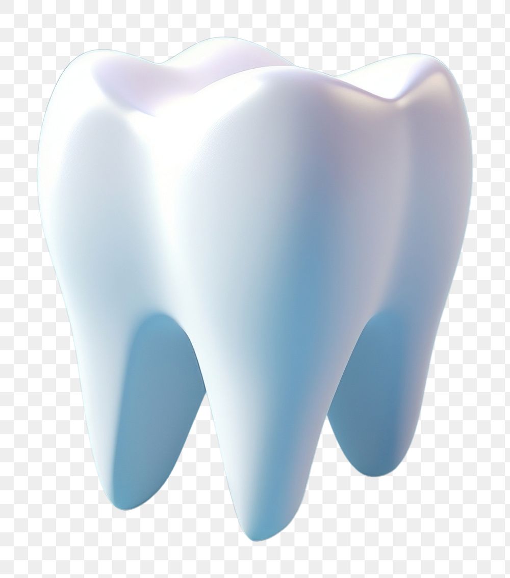 PNG tooth, 3D illustration. 