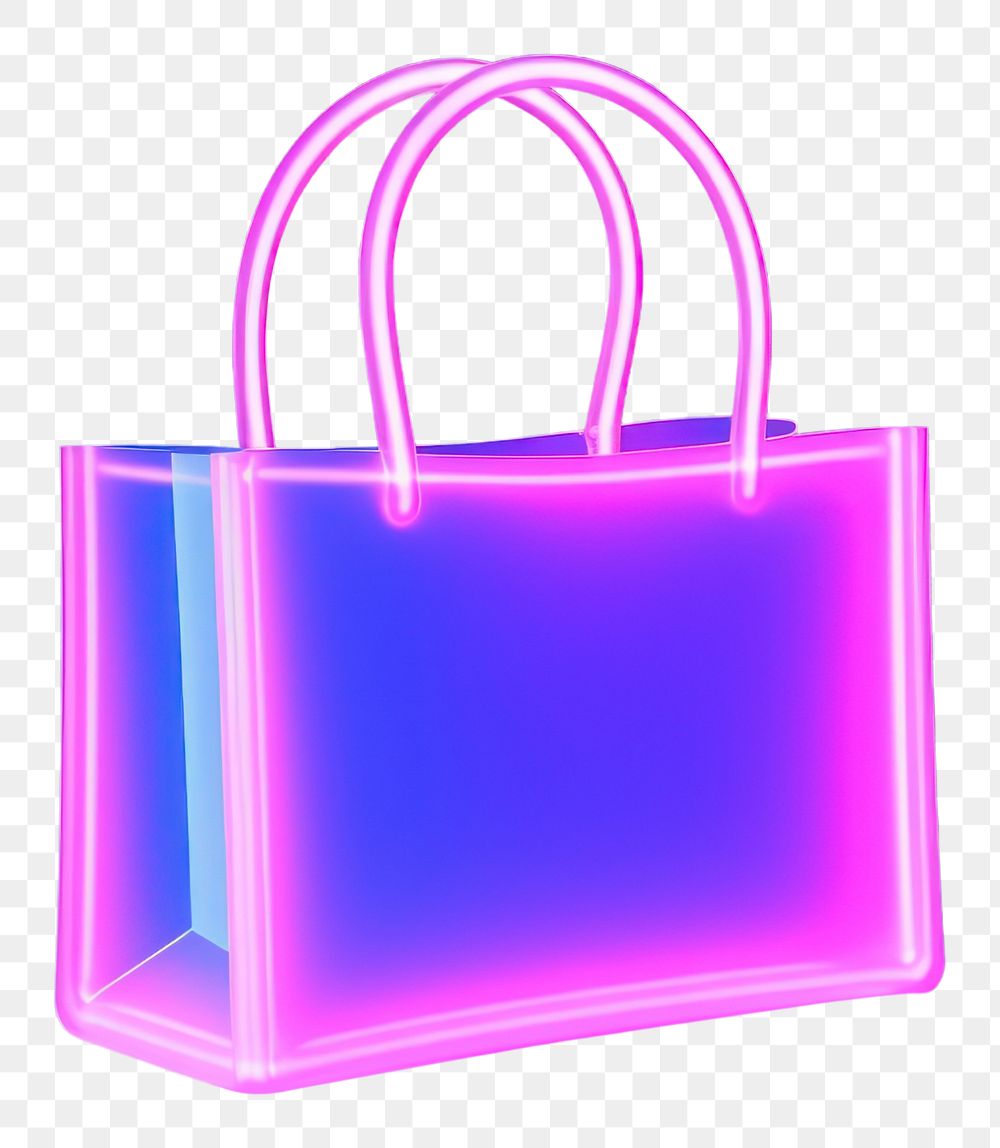 PNG Bag handbag light neon. AI generated Image by rawpixel.