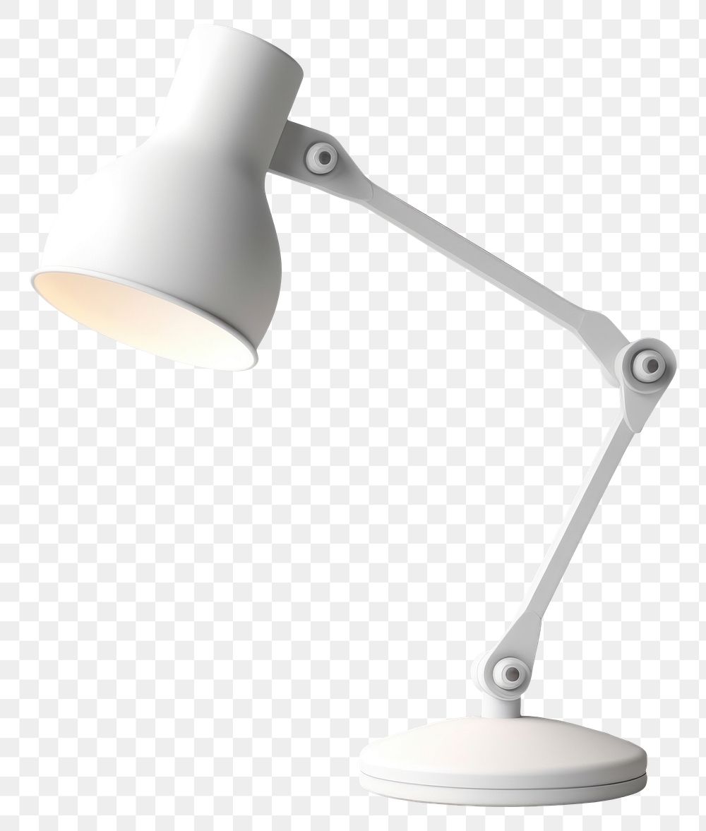 PNG  Desk lamp lampshade white technology. AI generated Image by rawpixel.