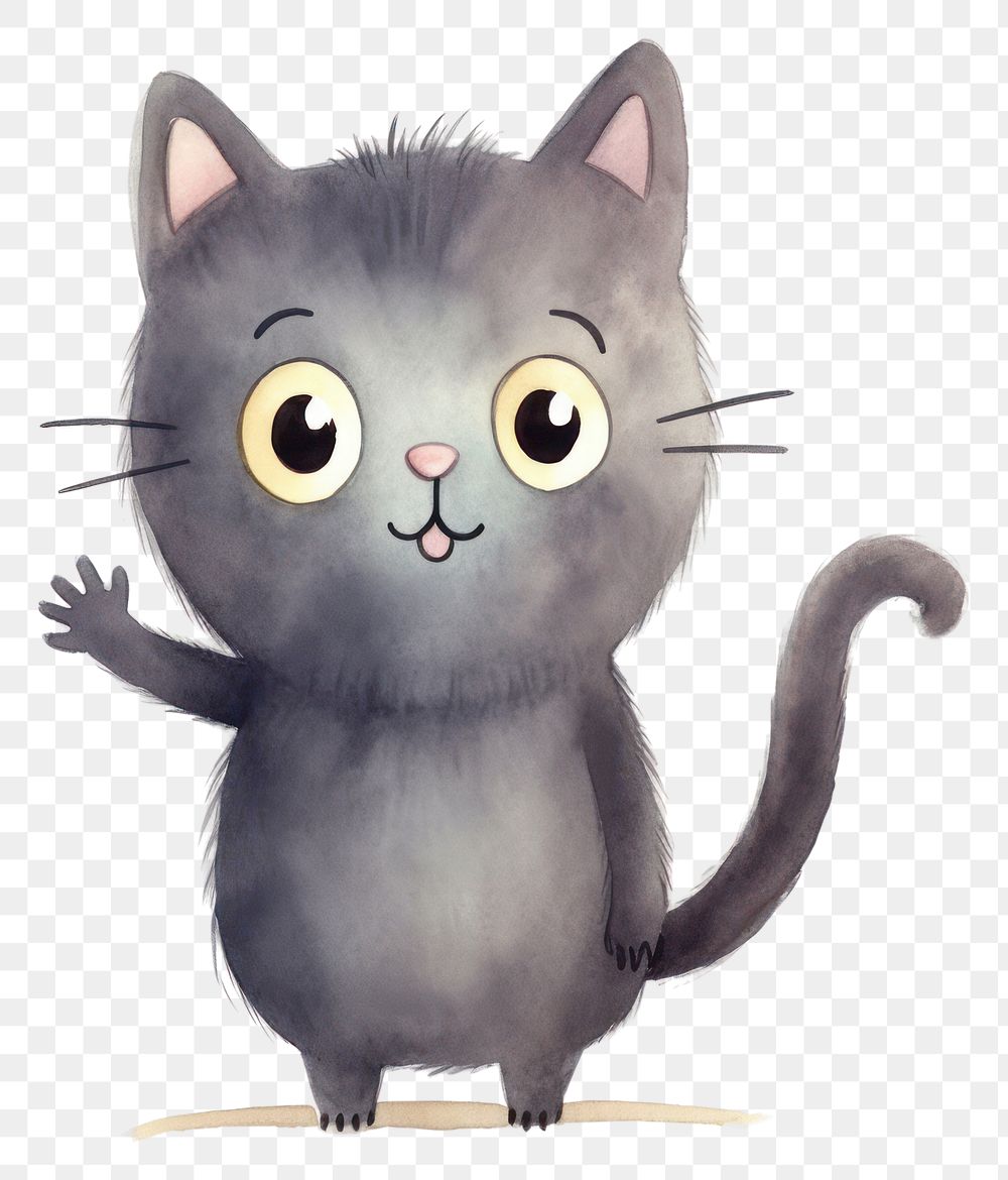 PNG Cat welcome customer cartoon animal mammal. AI generated Image by rawpixel.