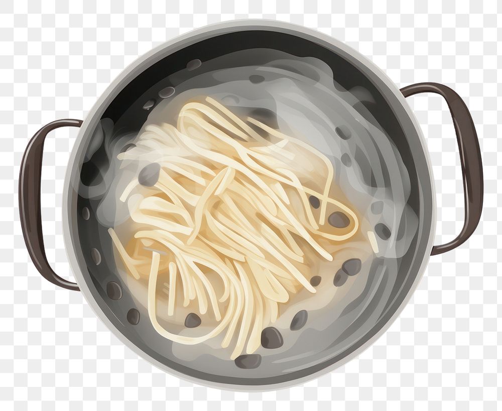 PNG Cooking pasta spaghetti boiling noodle. AI generated Image by rawpixel.