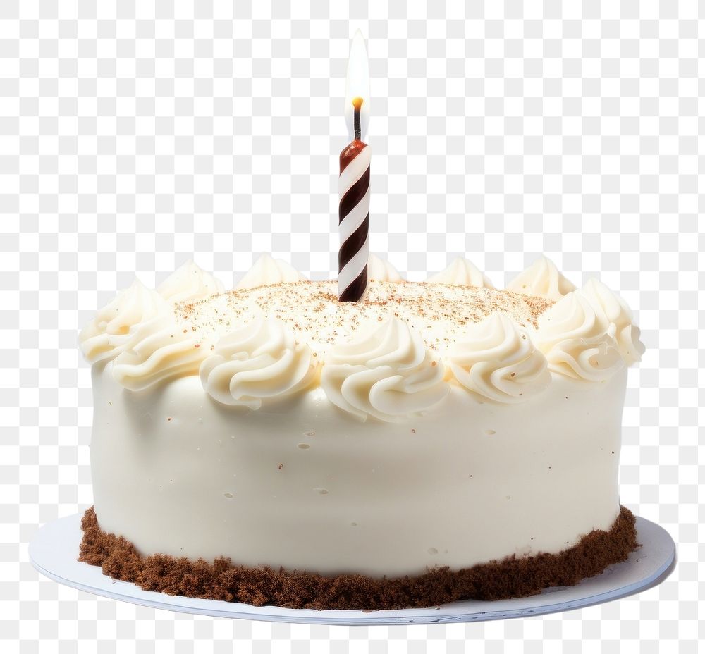 PNG  Candle cake birthday dessert. AI generated Image by rawpixel.