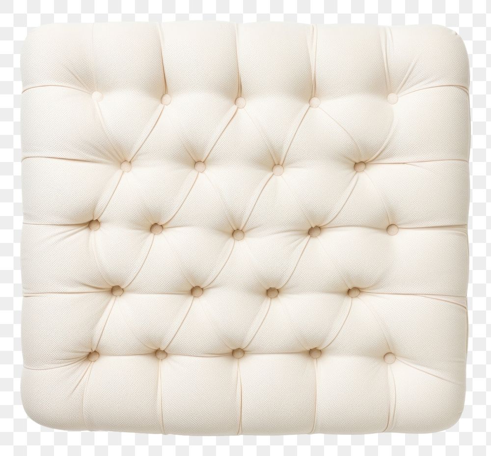 PNG  Ottoman furniture white . AI generated Image by rawpixel.