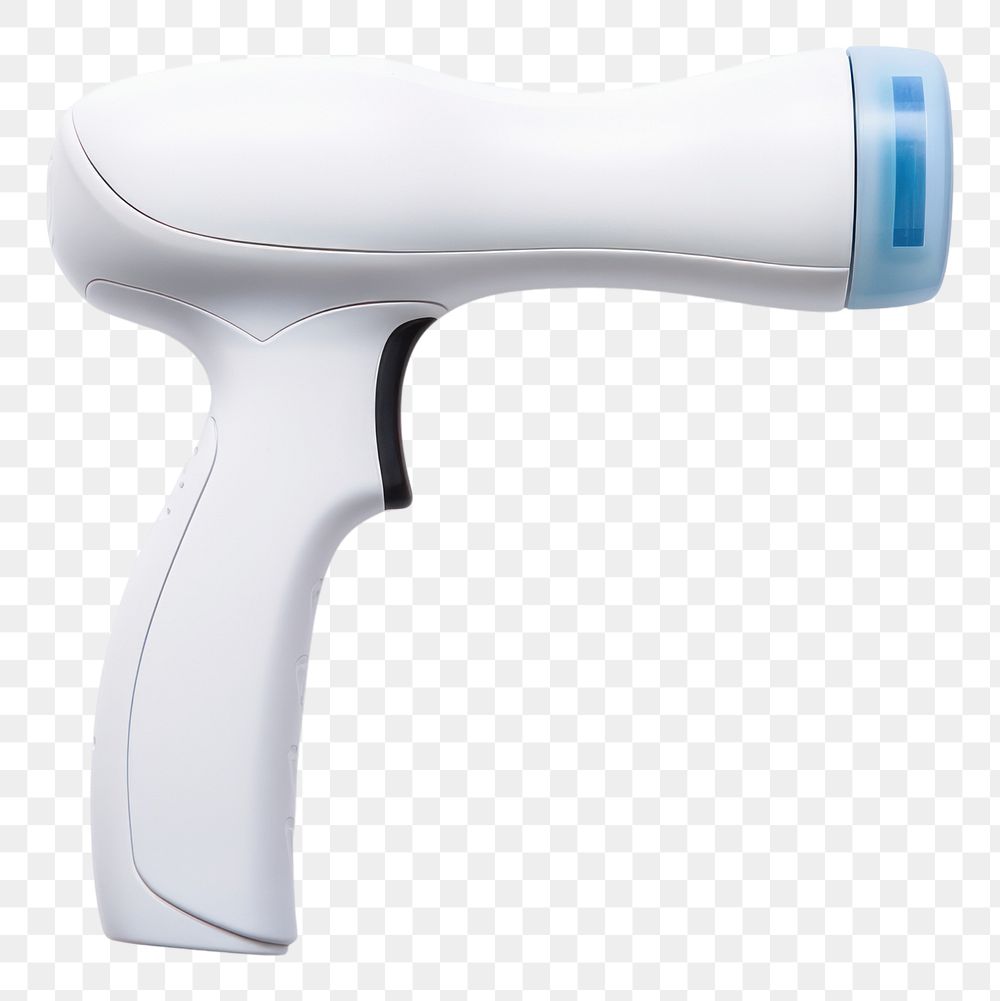 PNG  Handheld barcode scanner white  appliance. AI generated Image by rawpixel.