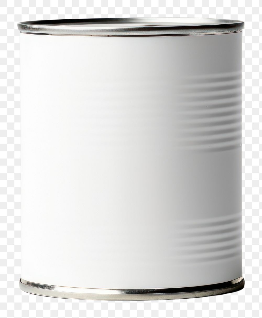 PNG  White tin  container. AI generated Image by rawpixel.