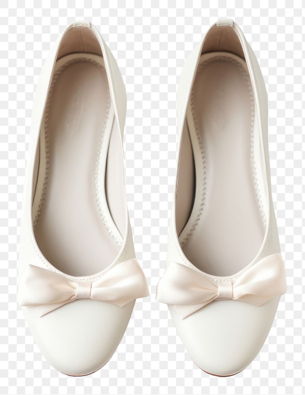 PNG  Ballet flats footwear white shoe. AI generated Image by rawpixel.