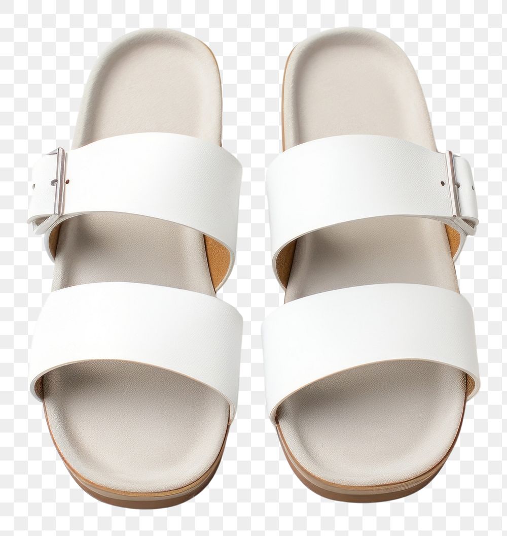 PNG  Sandals footwear sandal white. AI generated Image by rawpixel.