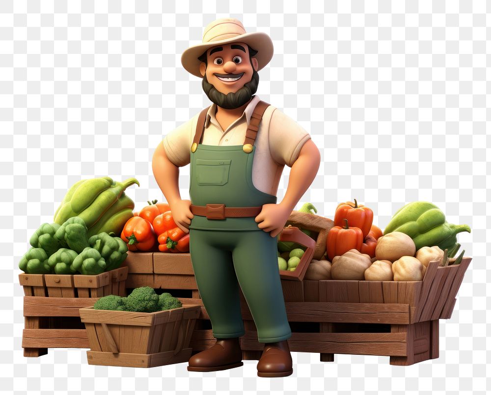 PNG  Vegetable gardening farmer market. AI generated Image by rawpixel.
