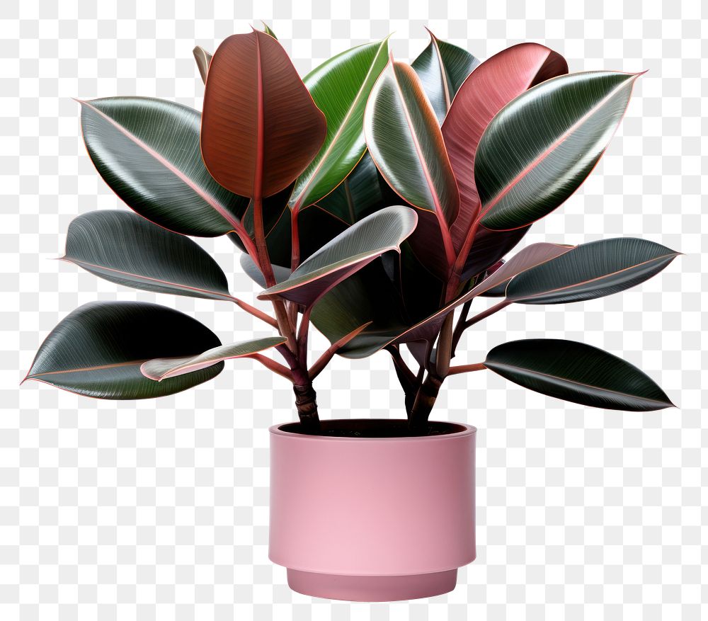 PNG Tropical plants flower leaf vase. AI generated Image by rawpixel.